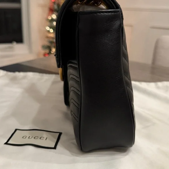 Gucci Black Quilted Marmont w/Gold Hardware - Picture 7 of 16